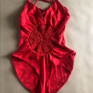 Frankie’s Bikinis Poppy One Piece- Red